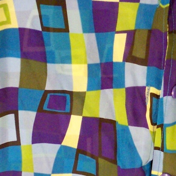 Rebecca Jones, Blue *Button Up Shirt, 2X - Picture 9 of 9